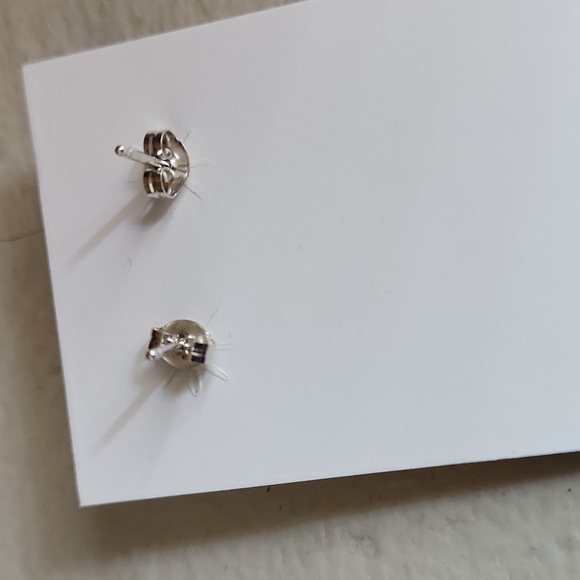 NWOT Native American Navajo Handmade Turquoise & Sterling Stud Earrings 🩵🎁 - Picture 2 of 10